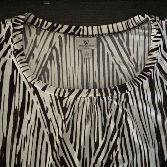 Set of 3 Worthington Scoop Neck Cap Sleeve Tops - Size Large - Picture 13 of 16